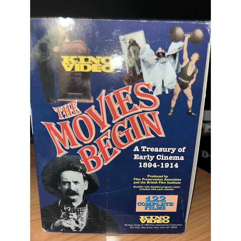 The Movies Begin - A Treasury of Early Cinema, 1894-1913 5 VHS Set